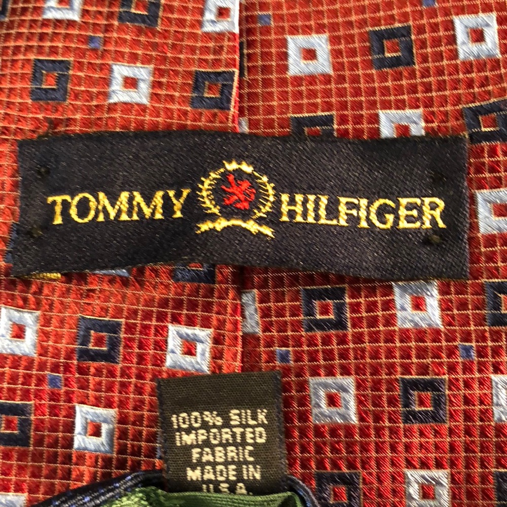 Tommy Hilfiger Pure Silk Tie - Picture 8 of 8